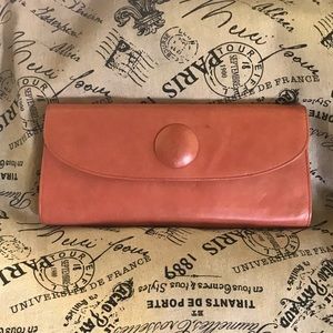 Salmon Pink Hobo International wallet Clutch Purse